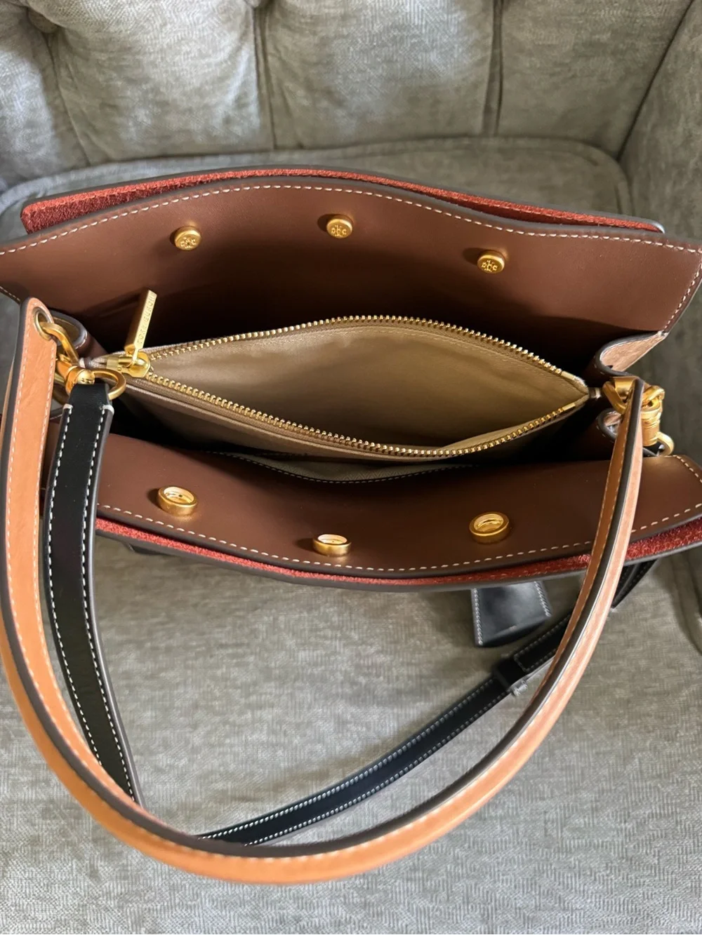 Tory Burch Small Lee Radziwill Double Bag! Like brand new !
